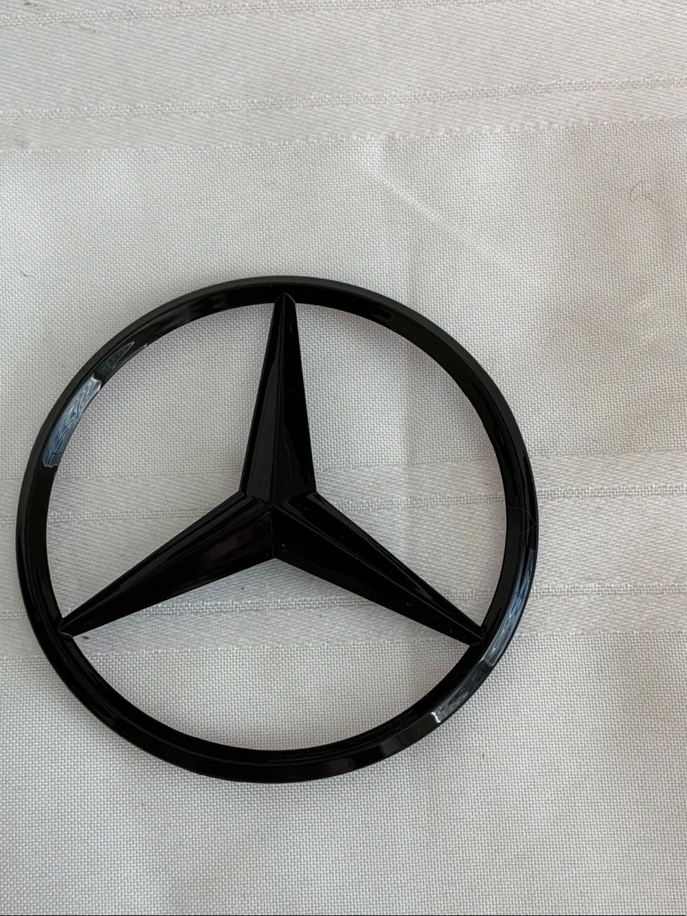 Black Mercedes Star Emblem Badge - Car Accessory rear trunk star emblem
